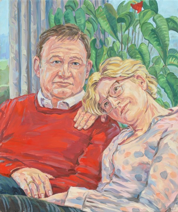Familienportrait - Hochzeitssjubiläum 45 Jahre. Josef Kalina & Ehefrau