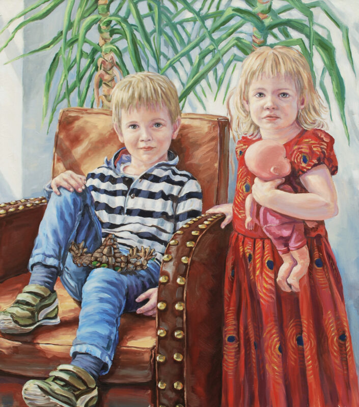Kinderportrait Max und Luise Porträtmaler